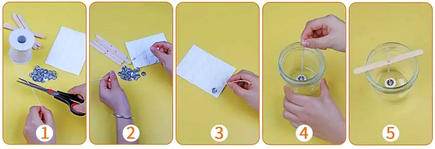 Sada na výrobu svíček Candle form - postup_1